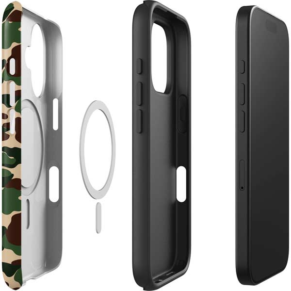 Shark Teeth Street Camo iPhone 16 Magsafe Impact Case