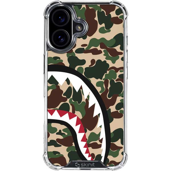 Shark Teeth Street Camo iPhone 16 Plus Clear Case