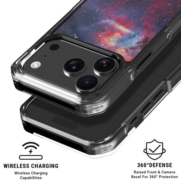 Sharpless 2-132 Emission Nebula iPhone 17 Pro Clear Case