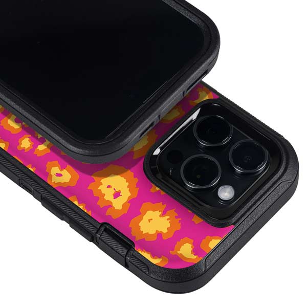 Sherbet Leopard Animal Print Color Pop Otterbox Defender iPhone Skin