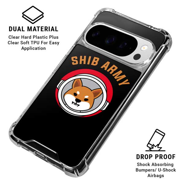 Shib Army Crypto Google Pixel 10 Pro XL Clear Case