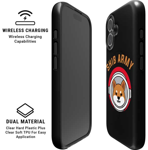 Shib Army Crypto iPhone 16 Plus Magsafe Impact Case