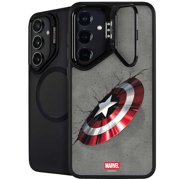 Marvel Captain America Shield Break Galaxy S26 Plus Kickstand Case