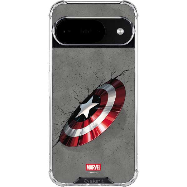 Marvel Captain America Shield Break Google Pixel 10 Clear Case