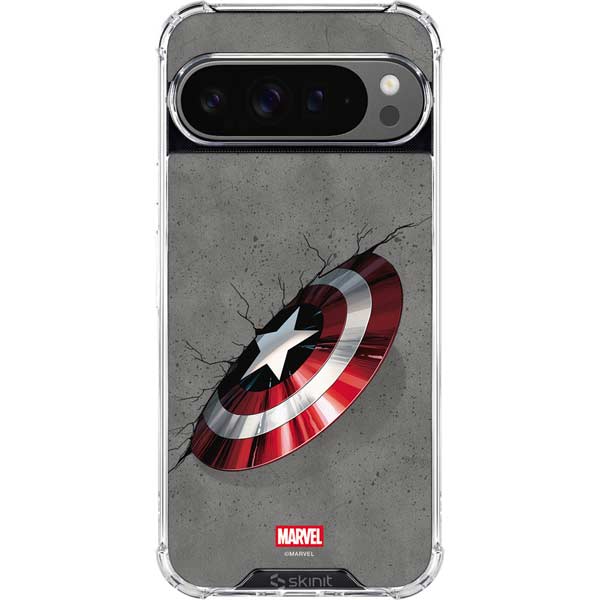 Marvel Captain America Shield Break Google Pixel 10 Pro Clear Case