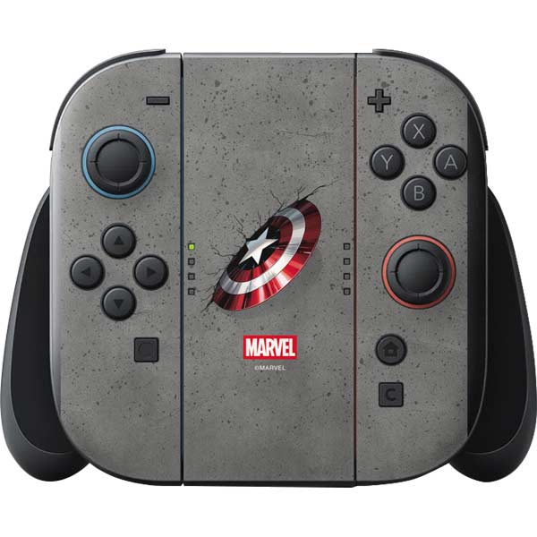 Marvel Captain America Shield Break Nintendo Switch 2 (2025) with Joy-Con Skin