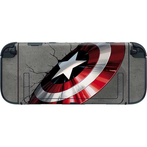 Marvel Captain America Shield Break Nintendo Switch 2 (2025) with Joy-Con Skin