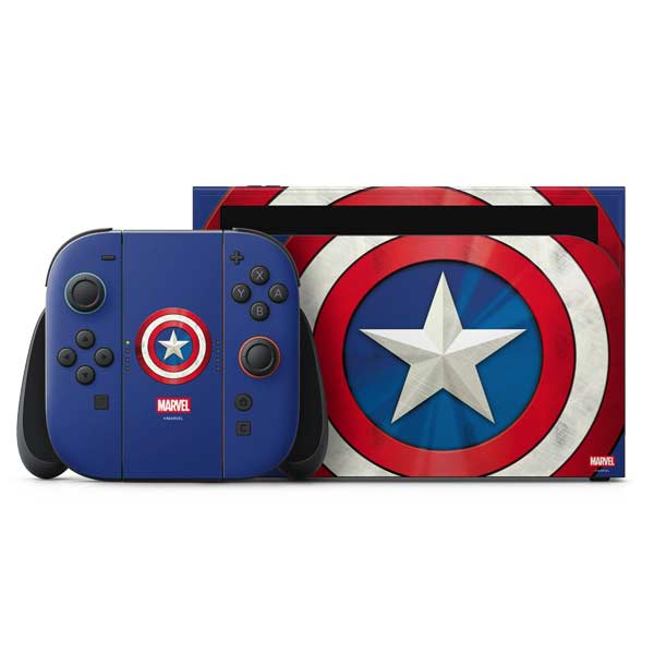 Marvel Captain America Shield Nintendo Switch 2 (2025) with Joy-Con Skin
