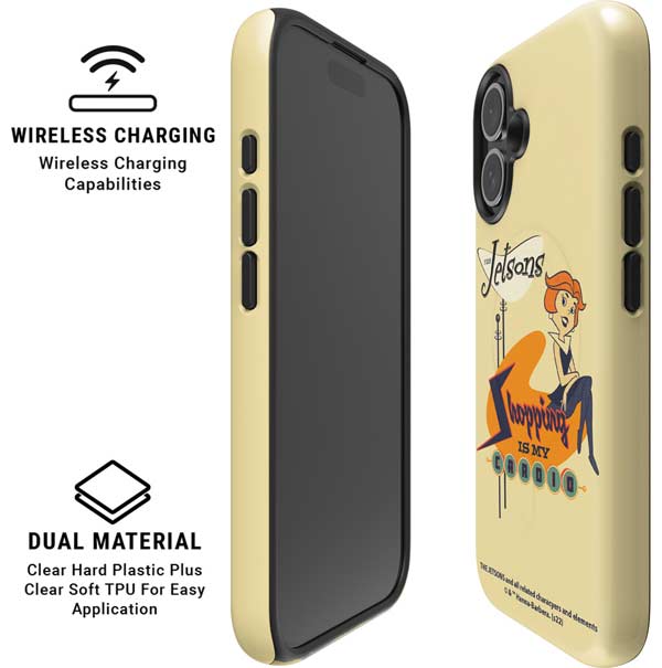 The Jetsons Shopping Is My Cardio iPhone 16 Plus Magsafe Impact Case