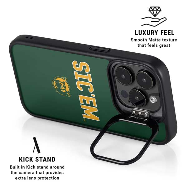 Baylor University Sic Em Green iPhone 14 Pro Max Kickstand Case