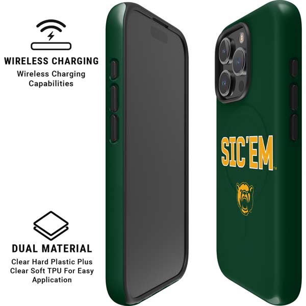 Baylor University Sic Em Green iPhone 16 Pro Max Magsafe Impact Case