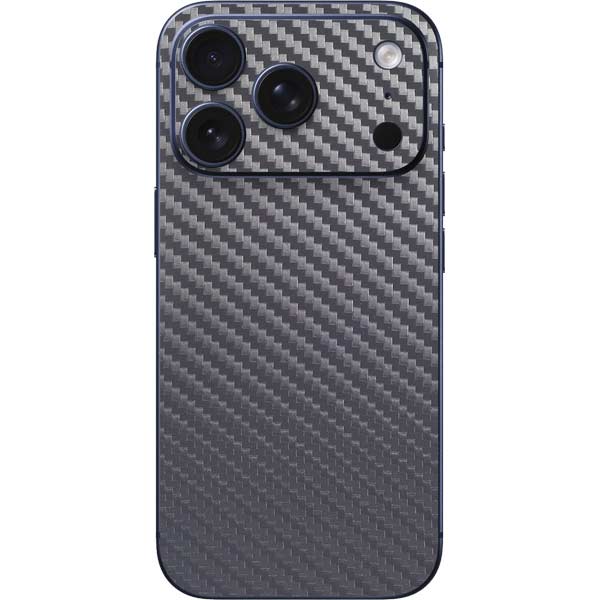Silver Carbon Fiber Specialty Texture Material iPhone 17 Pro Skin