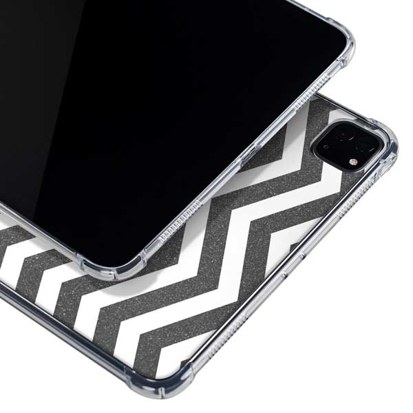 Silver Chevron iPad Cases