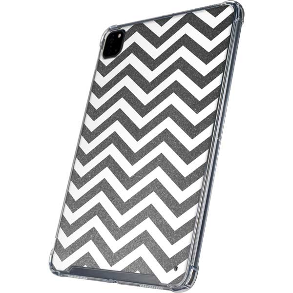 Silver Chevron iPad Cases