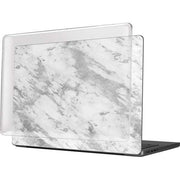 Silver Marble MacBook Pro 14in (2021-24) Case plus Skin
