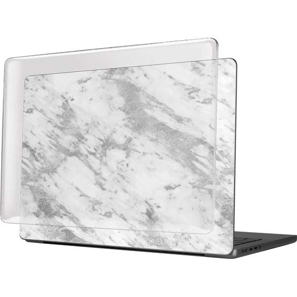 Silver Marble MacBook Pro 14in (2021-24) Case plus Skin
