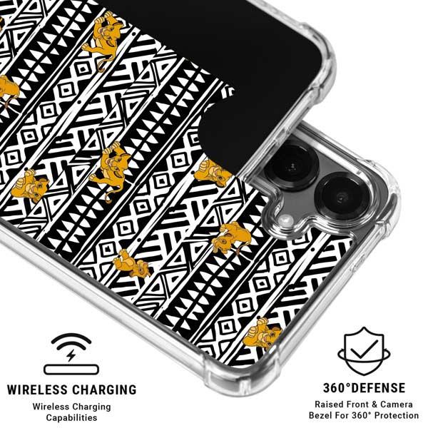 Disney The Lion King Simba Tribal Print Galaxy S26 Clear Case