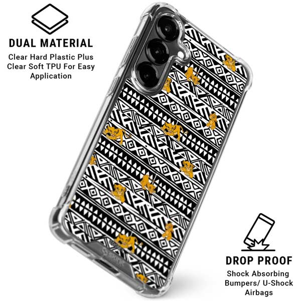 Disney The Lion King Simba Tribal Print Galaxy S26 Clear Case