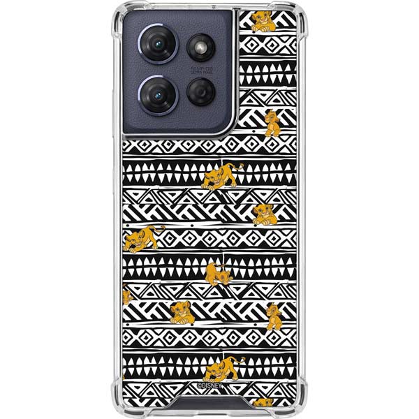 Disney The Lion King Simba Tribal Print Moto G 5G (2025) Clear Case
