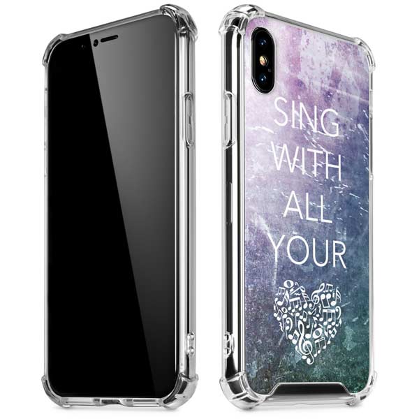 Sing With All Your Heart iPhone X/XS Clear Case