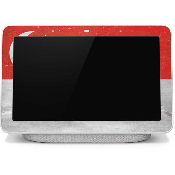 Singapore Flag Distressed Google Home Hub Skin