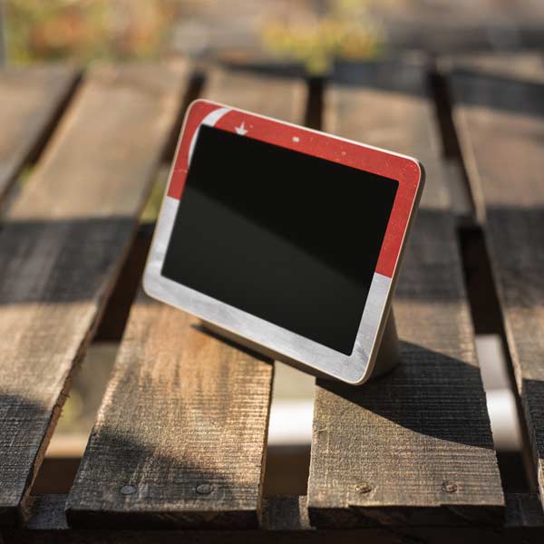 Singapore Flag Distressed Google Home Hub Skin