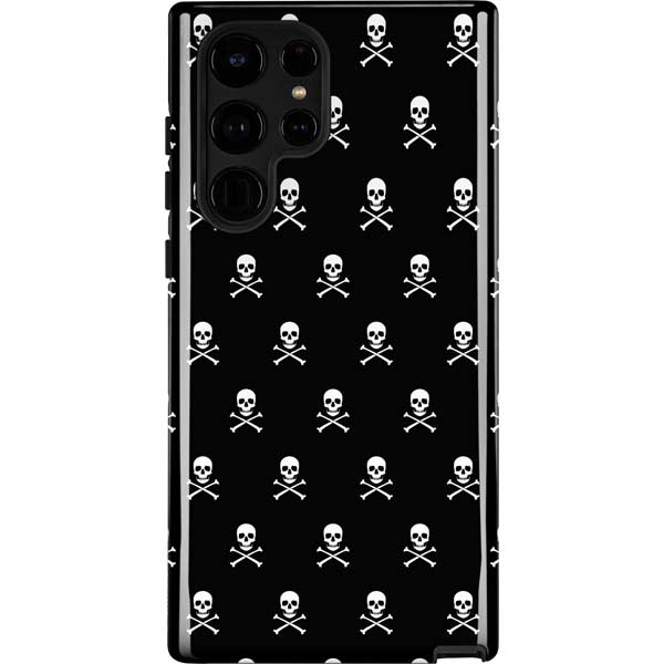 Skull and Crossbones (white) Galaxy Cases