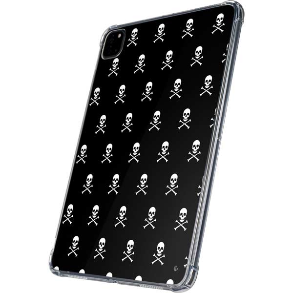 Skull and Crossbones (white) iPad Pro 11in (2024) Clear Case