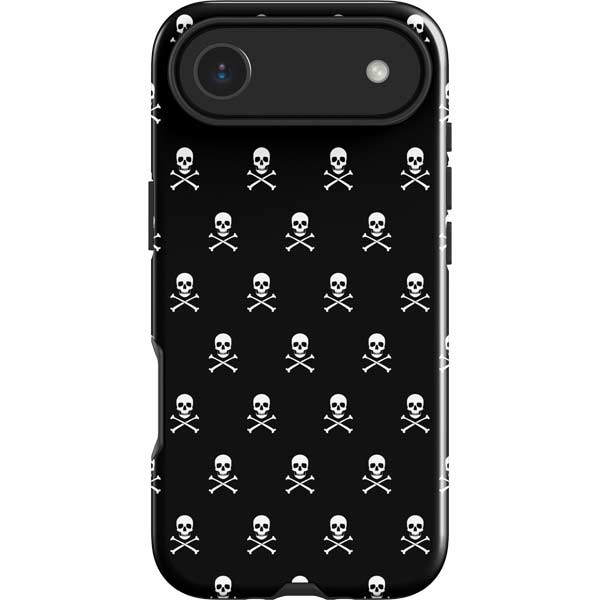 Skull and Crossbones (white) iPhone 17 Air Impact Case