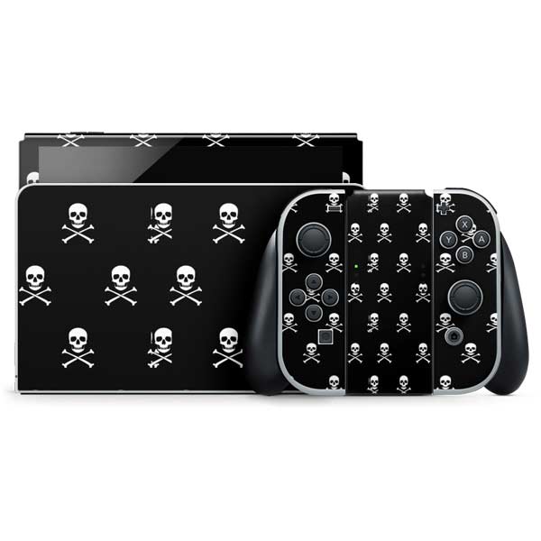 Skull and Crossbones (white) Nintendo Skins