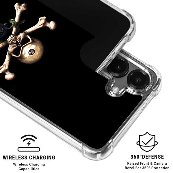 Alchemy Skull and Crossbones Galaxy S26 Plus Clear Case