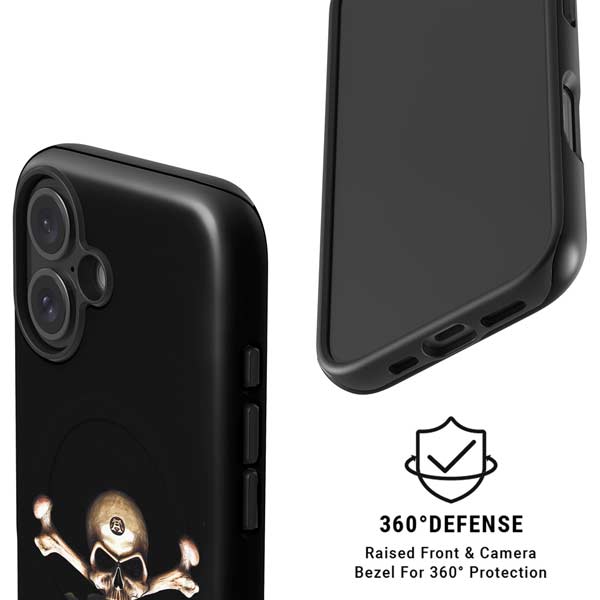 Alchemy Skull and Crossbones iPhone 16 Magsafe Impact Case