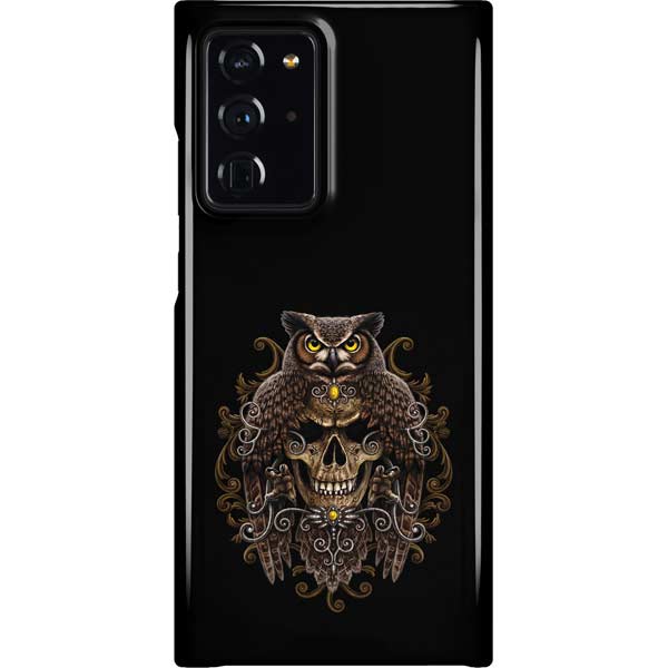 Skull and Owl by Sarah Richter Galaxy Cases