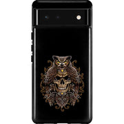 Skull and Owl by Sarah Richter Pixel Cases