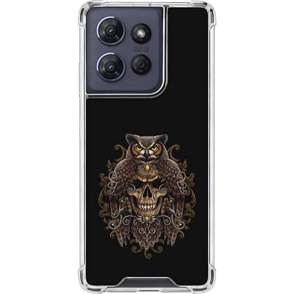 Skull and Owl by Sarah Richter Moto G 5G (2025) Clear Case