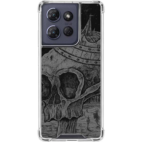 Alchemy Carta Skull Sketch Moto G 5G (2025) Clear Case