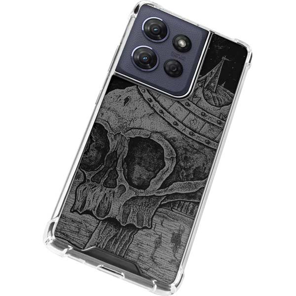 Alchemy Carta Skull Sketch Moto G 5G (2025) Clear Case