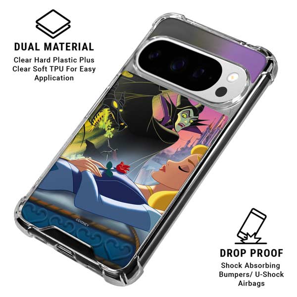 Disney Villains Sleeping Beauty and Maleficent Art Google Pixel 10 Pro Clear Case