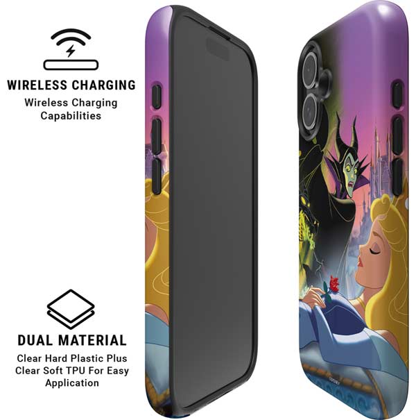 Disney Villains Sleeping Beauty and Maleficent Art iPhone 16 Magsafe Impact Case
