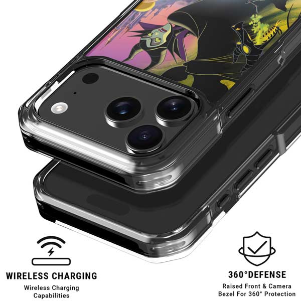 Disney Villains Sleeping Beauty and Maleficent Art iPhone 17 Pro Clear Case