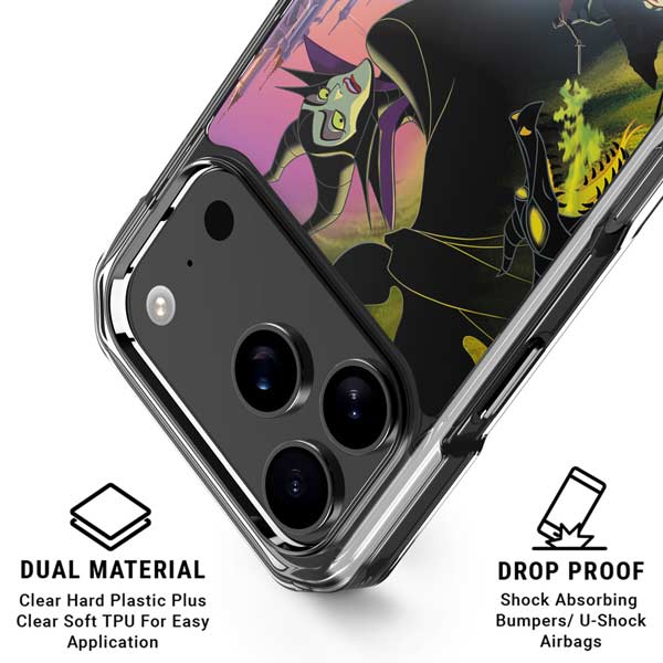 Disney Villains Sleeping Beauty and Maleficent Art iPhone 17 Pro Clear Case