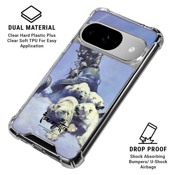 Sliver Warrior by Frazetta Google Pixel 10 Clear Case