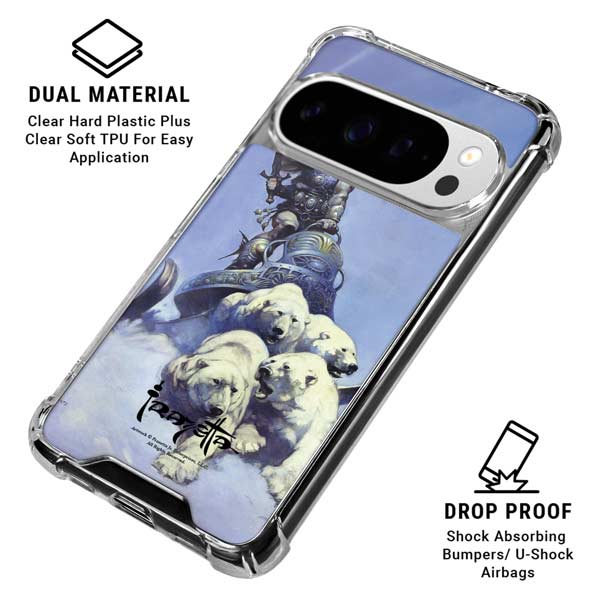 Sliver Warrior by Frazetta Google Pixel 10 Pro XL Clear Case