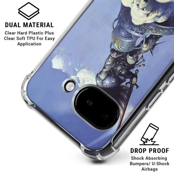Sliver Warrior by Frazetta Google Pixel 9a Clear Case