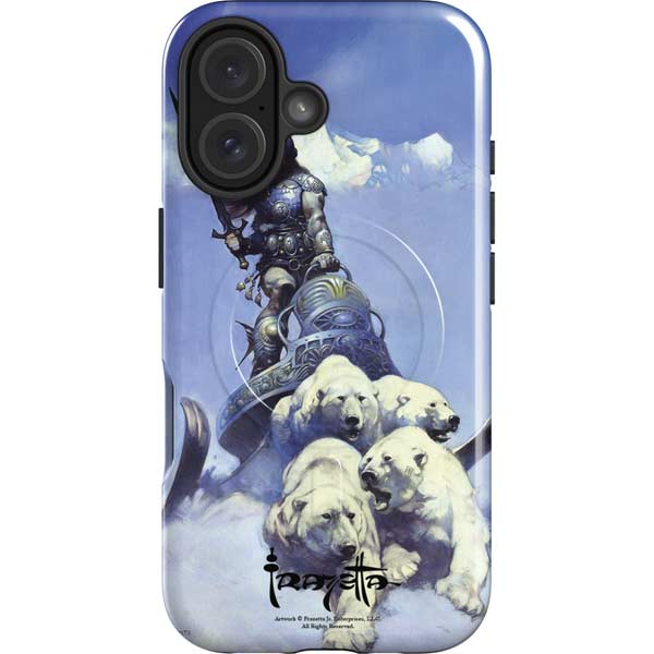 Sliver Warrior by Frazetta iPhone 16 Magsafe Impact Case