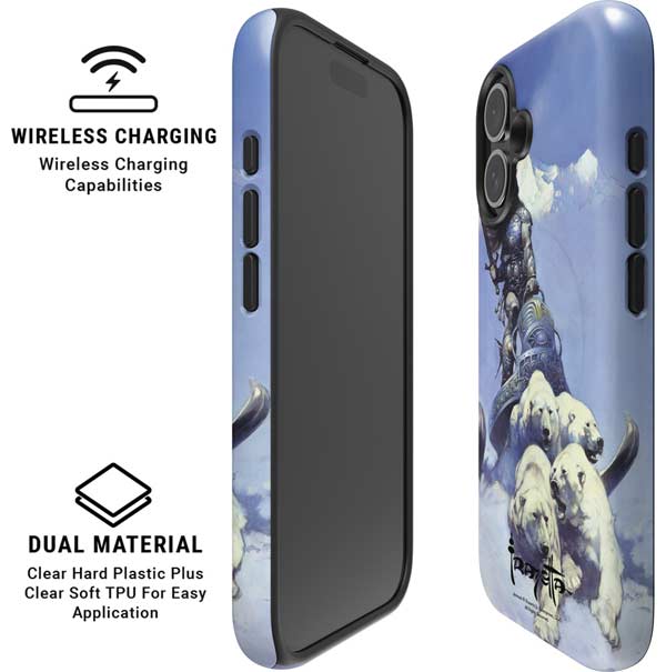 Sliver Warrior by Frazetta iPhone 16 Magsafe Impact Case