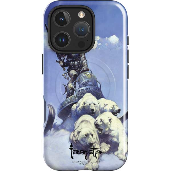 Sliver Warrior by Frazetta iPhone 16 Pro Max Magsafe Impact Case