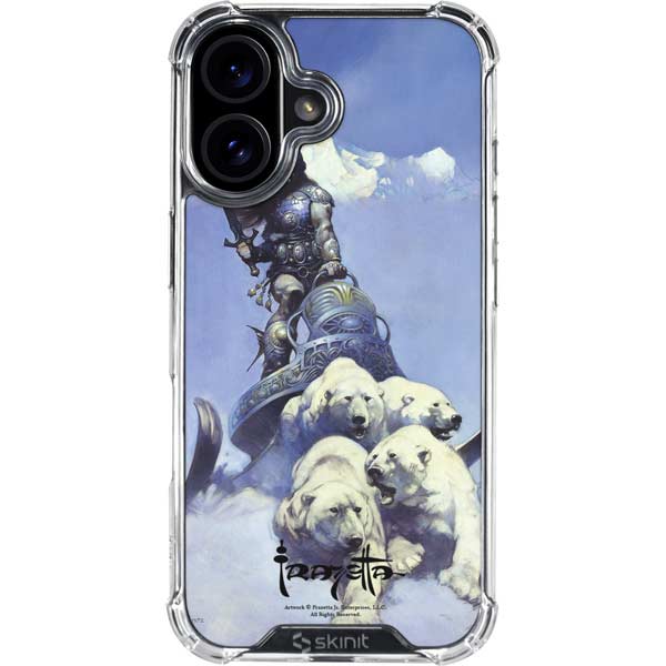 Sliver Warrior by Frazetta iPhone 17 Clear Case