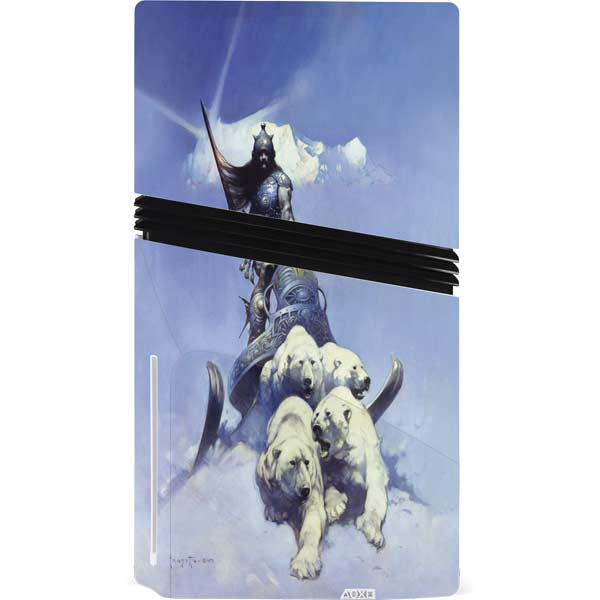 Sliver Warrior by Frazetta PS5 Pro Disk Console Skin