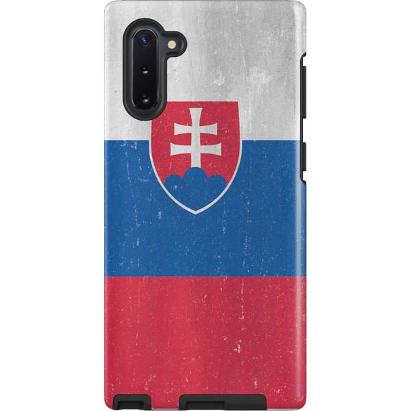 Slovakia Flag Distressed Galaxy Cases